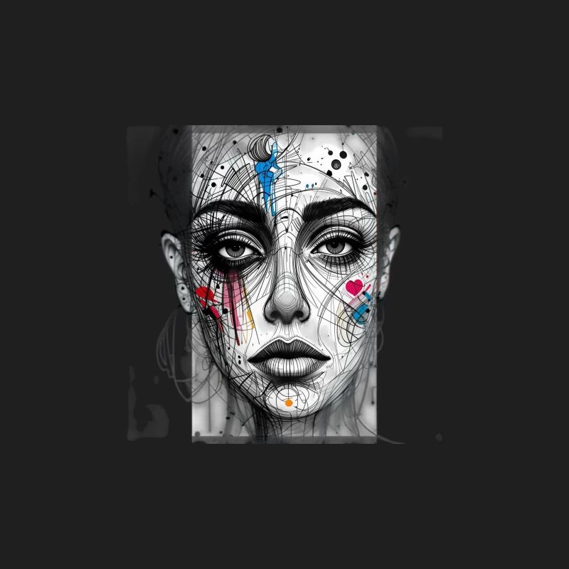 Abstract girl statue Travel Mug
