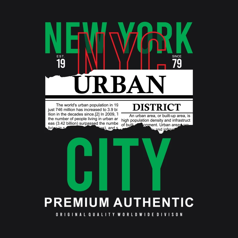 New York Urban Design in Grün und Rot Herren Pullover Hoodie