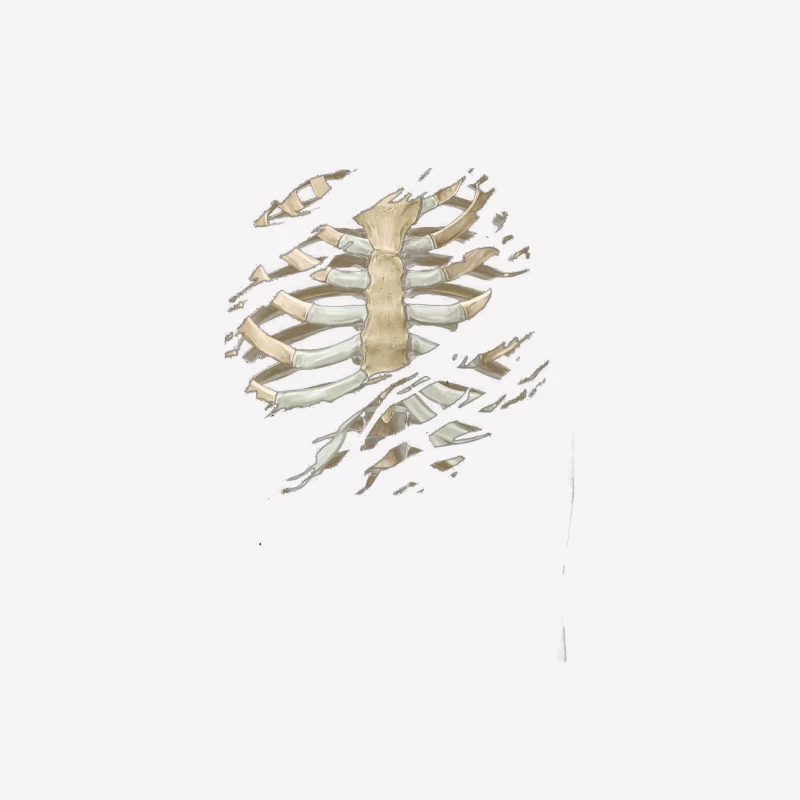 Torn Rib Cage Female T-Shirt