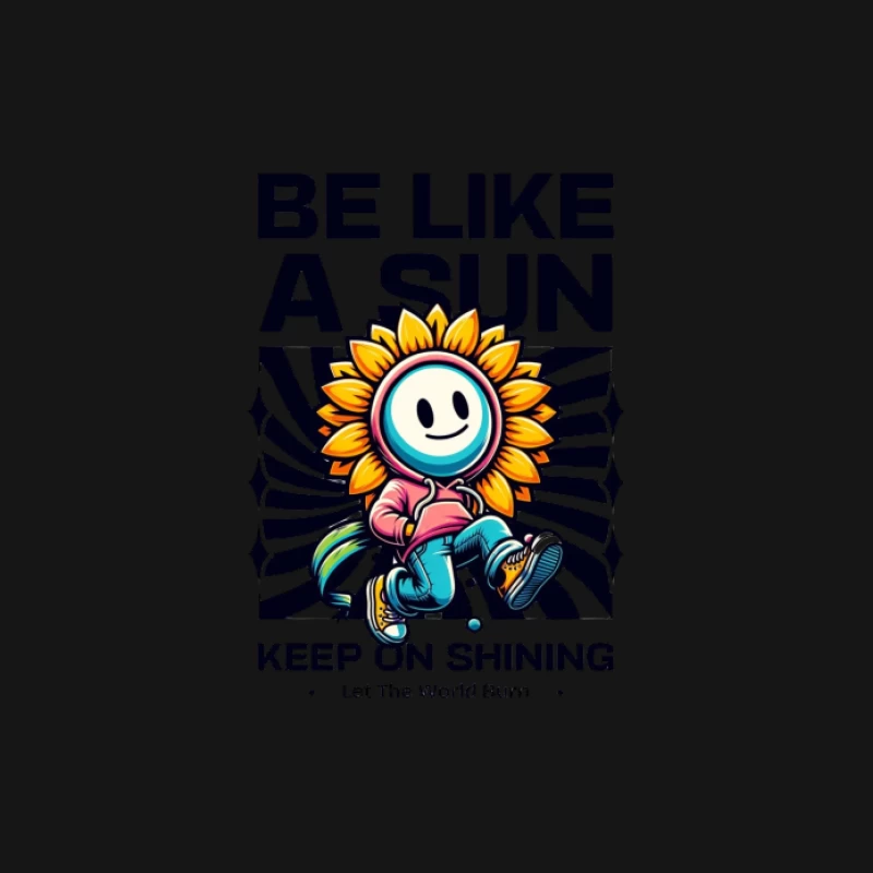 Soyez comme un soleil – personnage de dessin animé inspirant Homme T-Shirt