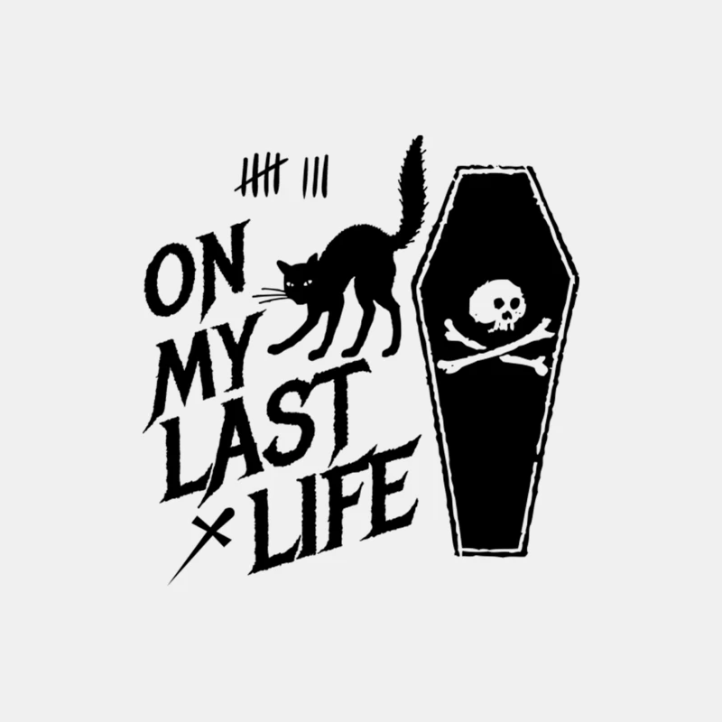 On my last life - Black Cat Nine Lives Male Tank Top