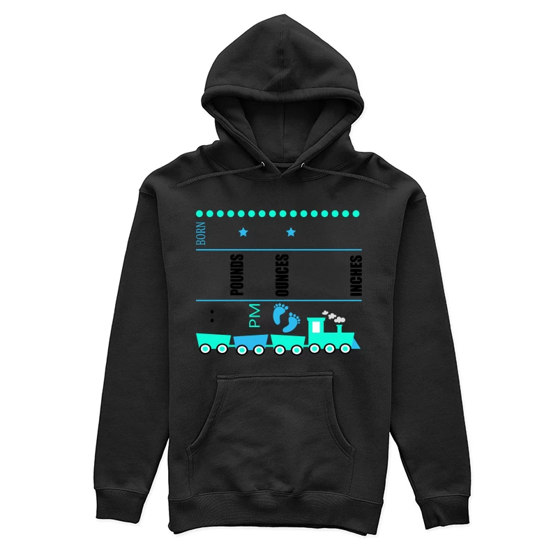 Motif de train et empreintes de pieds Femme Sweat à capuche