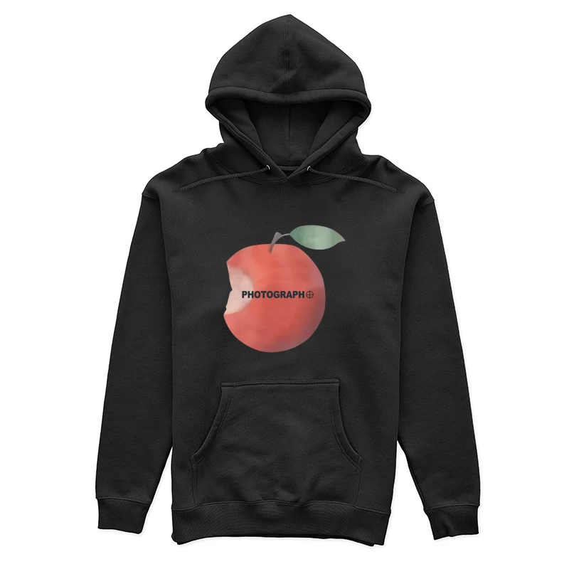 Bitten Apfel mit Schriftzug Damen Pullover Hoodie