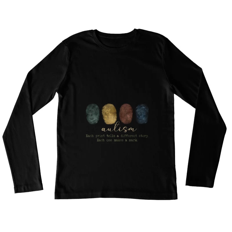 Diversité des histoires d'autisme Femme Manches Longues T-Shirt