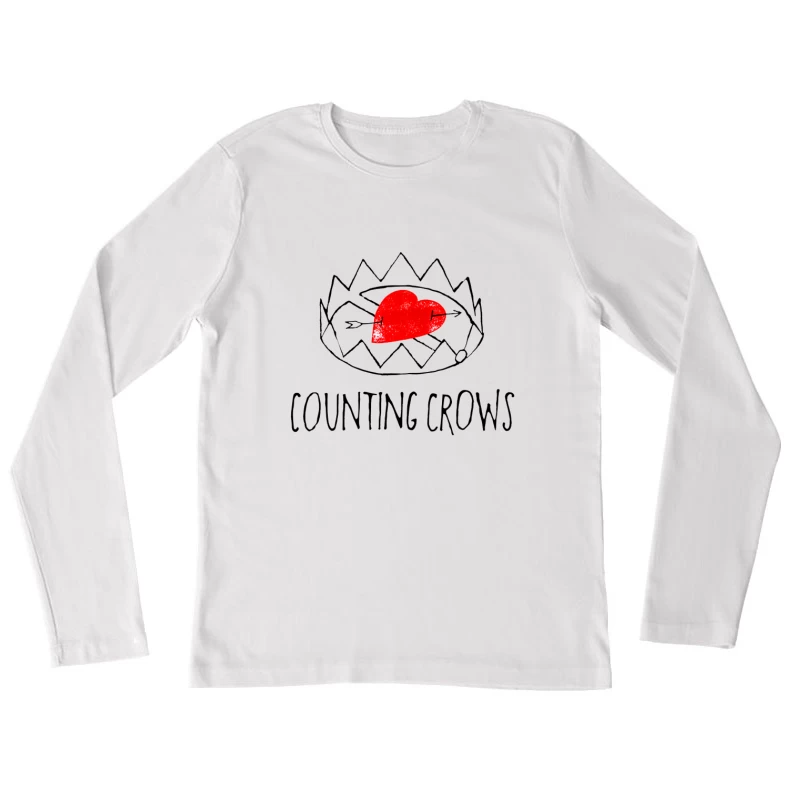 Counting Crows White Love Trap Female Long Sleeve T-Shirt