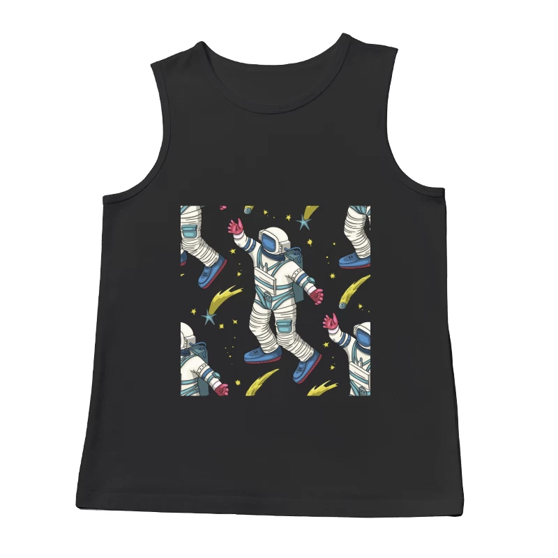 Astronautenmuster mit Sternschnuppen Herren Tanktops