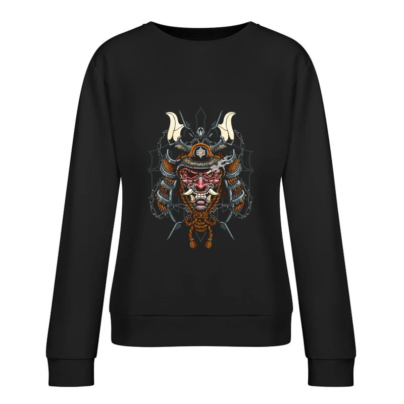 Viking Warrior Pixel Art Female Pullover Sweatshirt