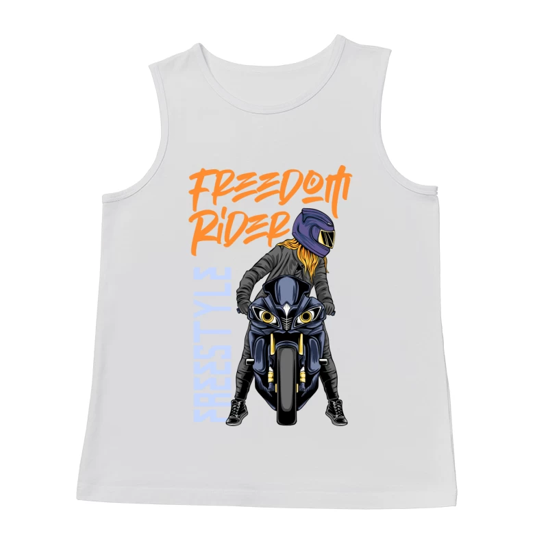 Freedom Rider: Freestyle Motorcycle Biking Male Tank Top