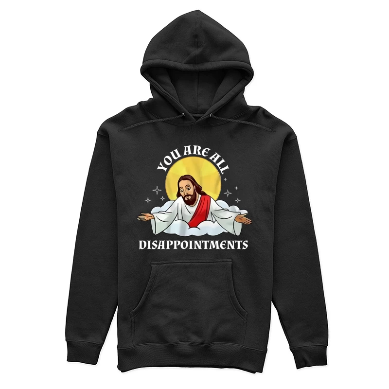 Satirisches Jesus Meme mit Enttäuschungsbotschaft Damen Pullover Hoodie