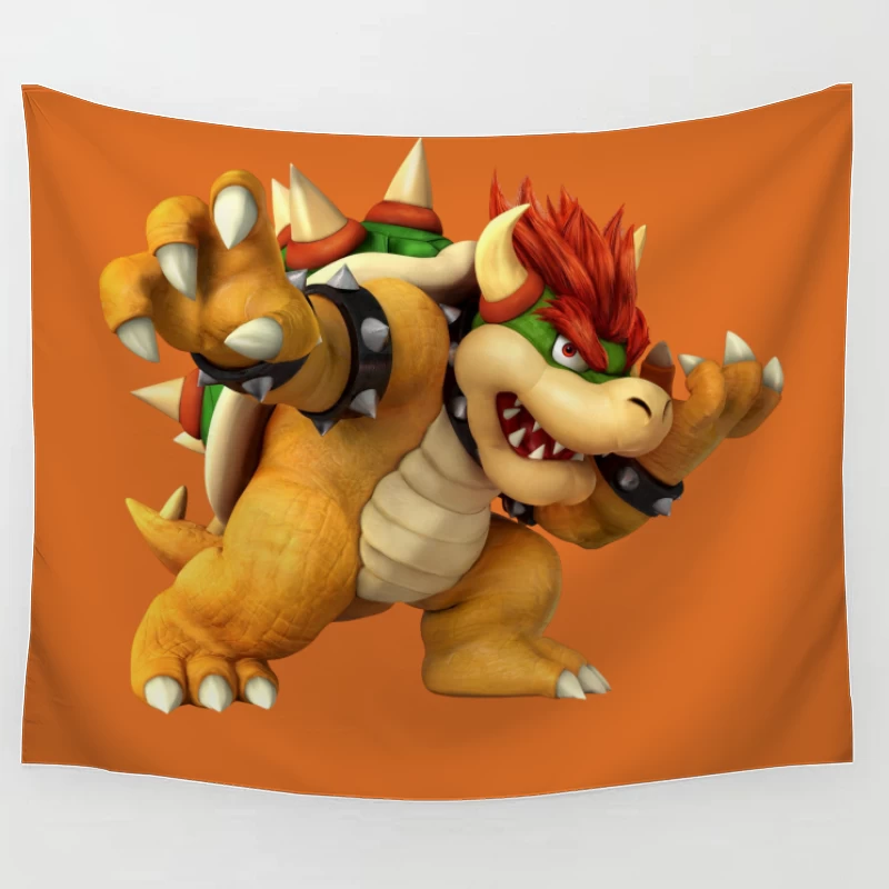 Bowser Character from Video Games Tapestry