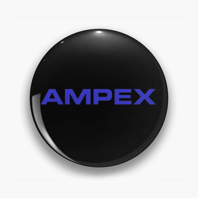 Ampex Blue Corporate Logo Pin