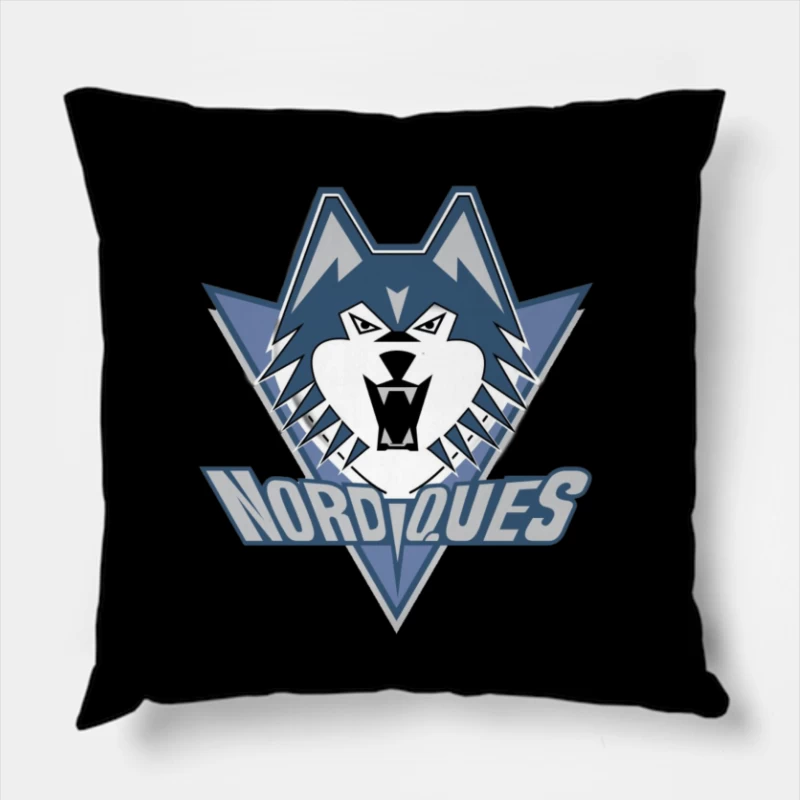 Quebec Nordiques Throw Pillow