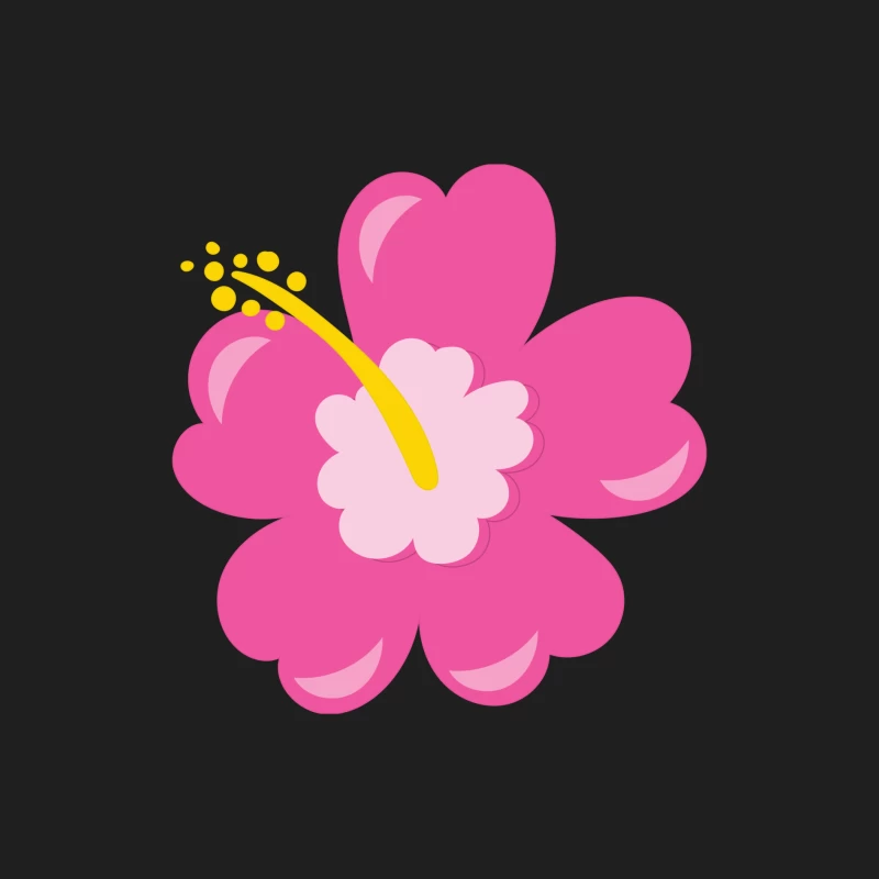 Fleur stylisée rose vif Homme Débardeur