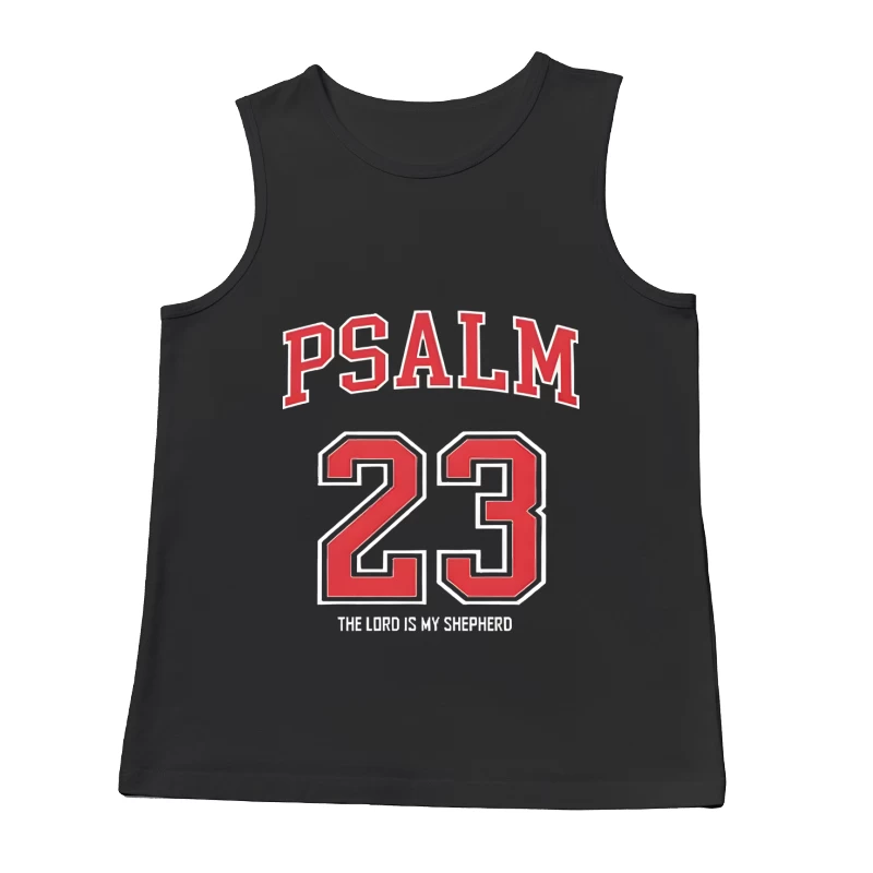 Psalm 23 Design mit Bibelzitat Herren Tanktops