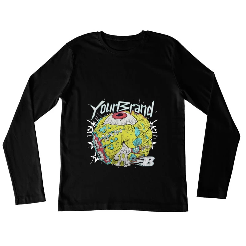 Design de Monstre Zombie Femme Manches Longues T-Shirt