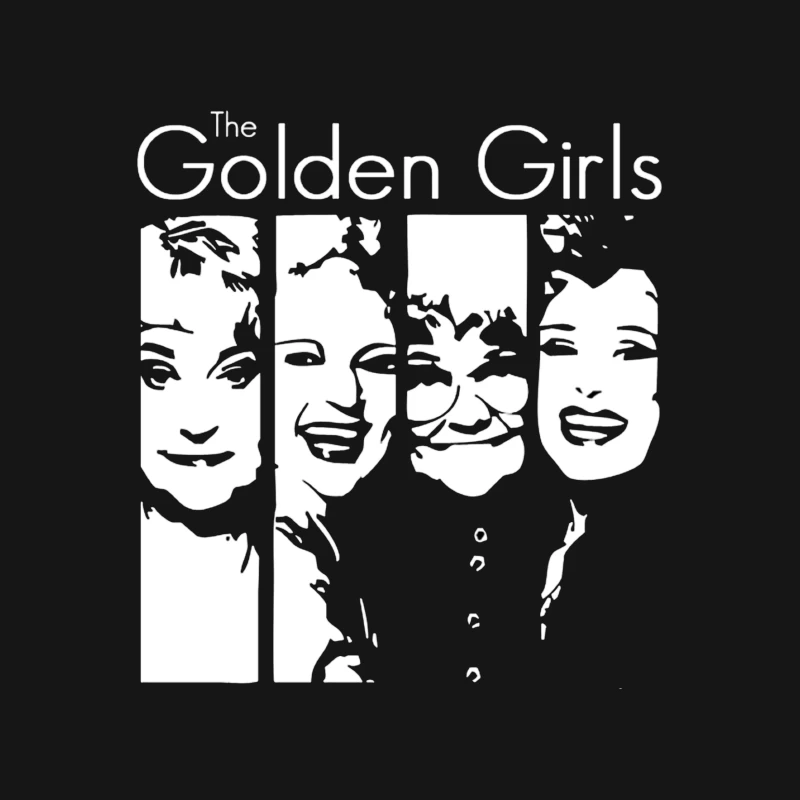 Minimalist Line Art of The Golden Girls TV Show Female T-Shirt