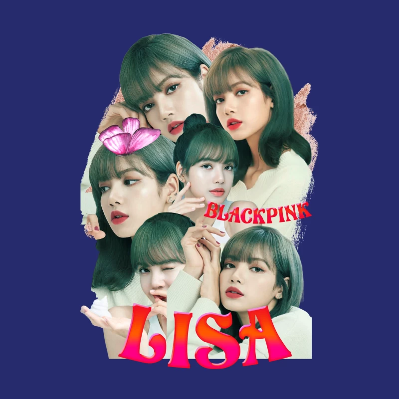 BLACKPINK Lisa - K-pop Icon in Fashion and Music Throw Pillow