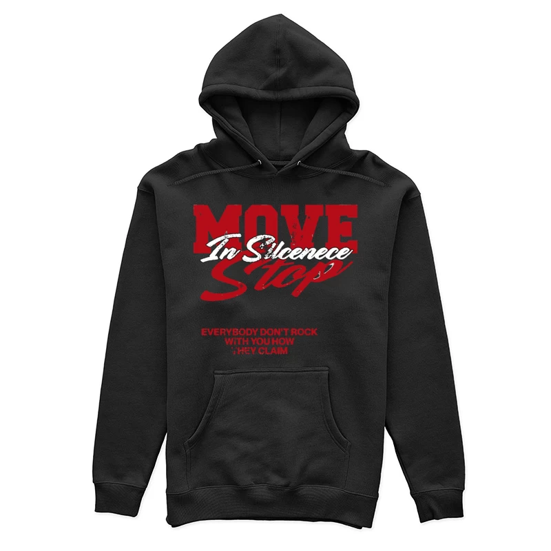 Motivationsspruch über Stille und Vertrauen Damen Pullover Hoodie