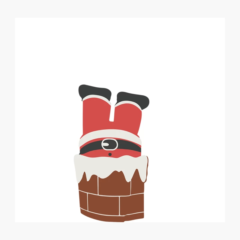 Christmas Chimney Throw Pillow