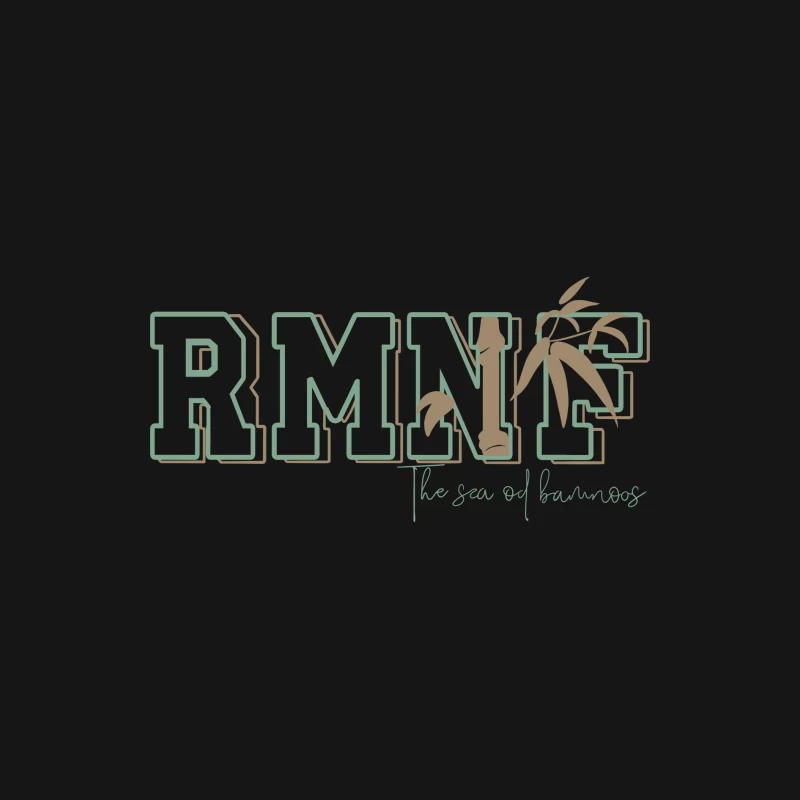 RMNF-Logo mit Bambus und Schriftzug Herren Langarm T-Shirt