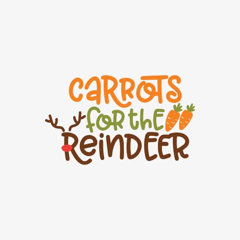 Carottes pour le renne, design de Noël coloré Homme Manches Longues T-Shirt