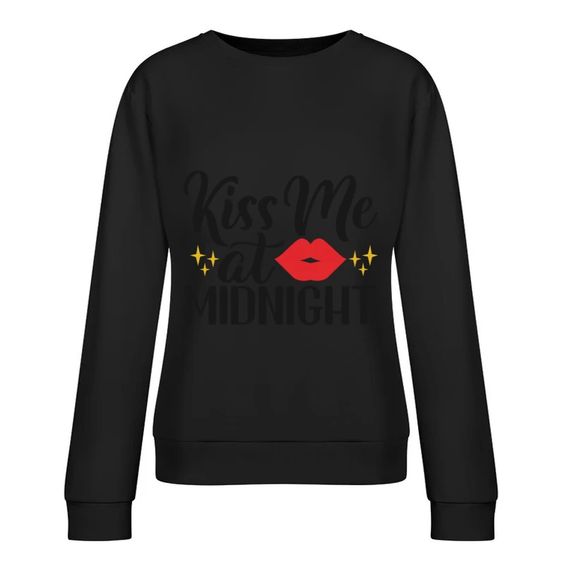Invitation romantique pour le Nouvel An Femme Sweat-shirt à enfiler