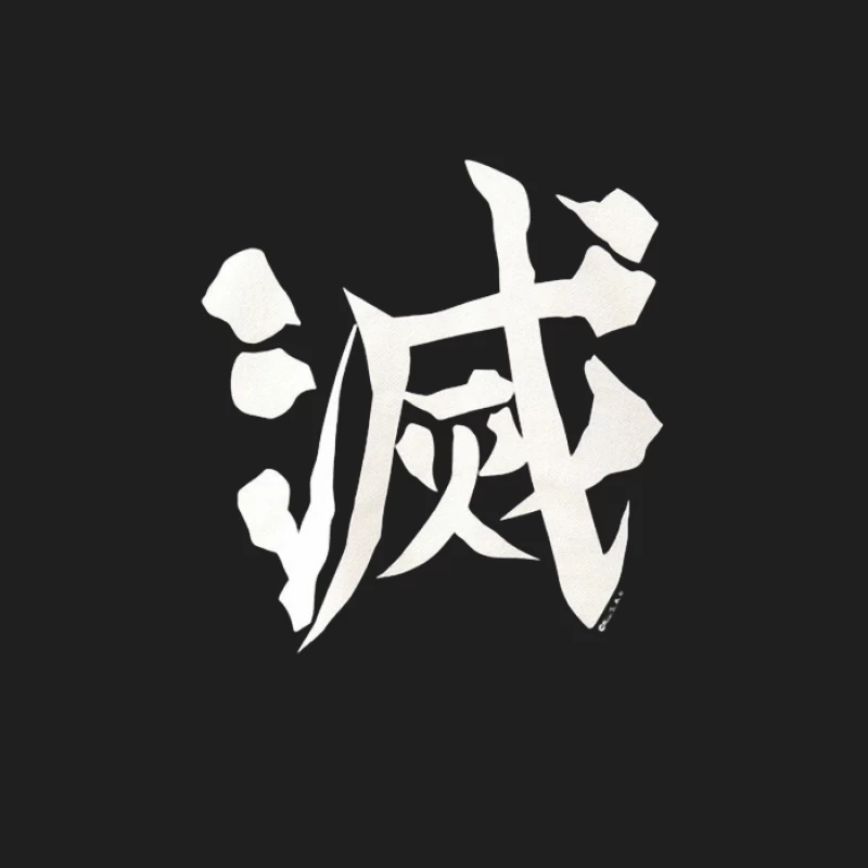 Weißes Kanji-Zeichen auf Schwarz Herren Tanktops