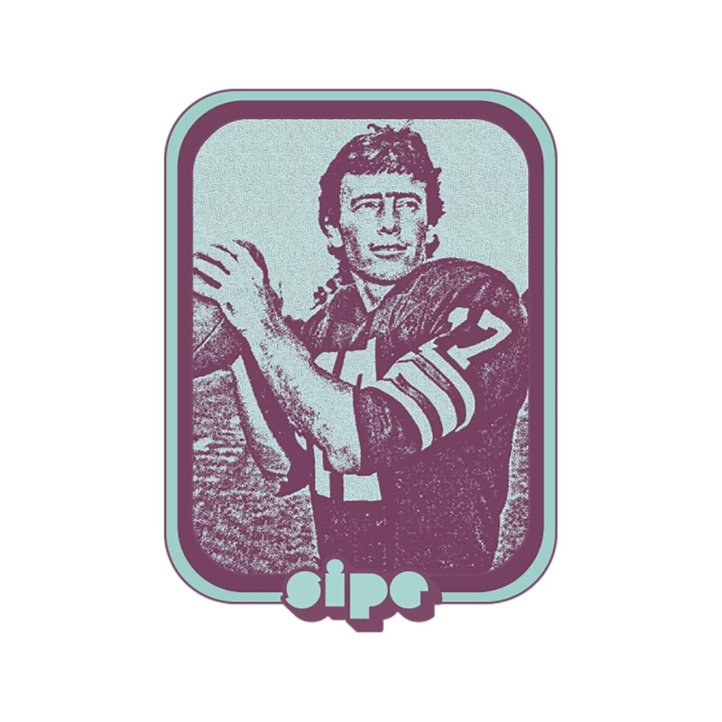 Brian Sipe  Retro Football Fan Art Design Tapestry