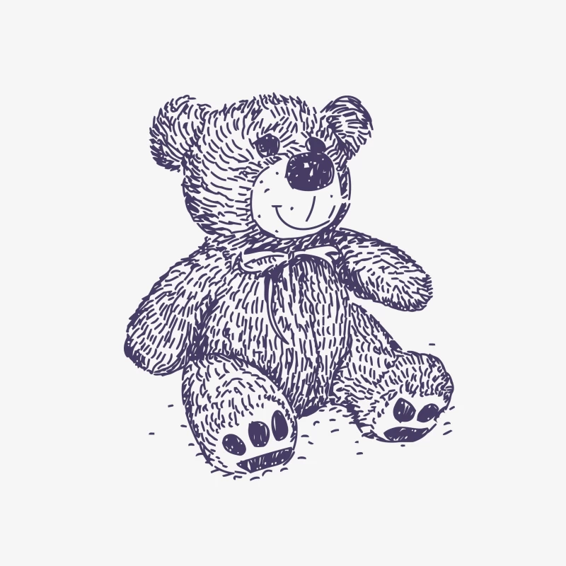 Niedlicher Teddy mit Schleife Damen Pullover Sweatshirt