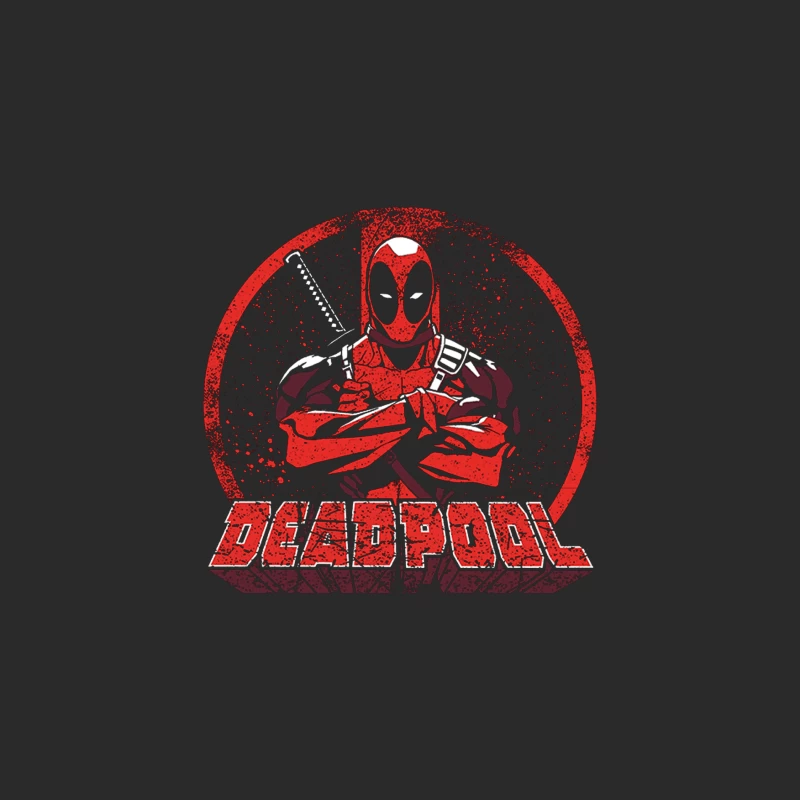 Deadpool: Marvel Superhero in Action-Packed Graphic Design Baseball Cap