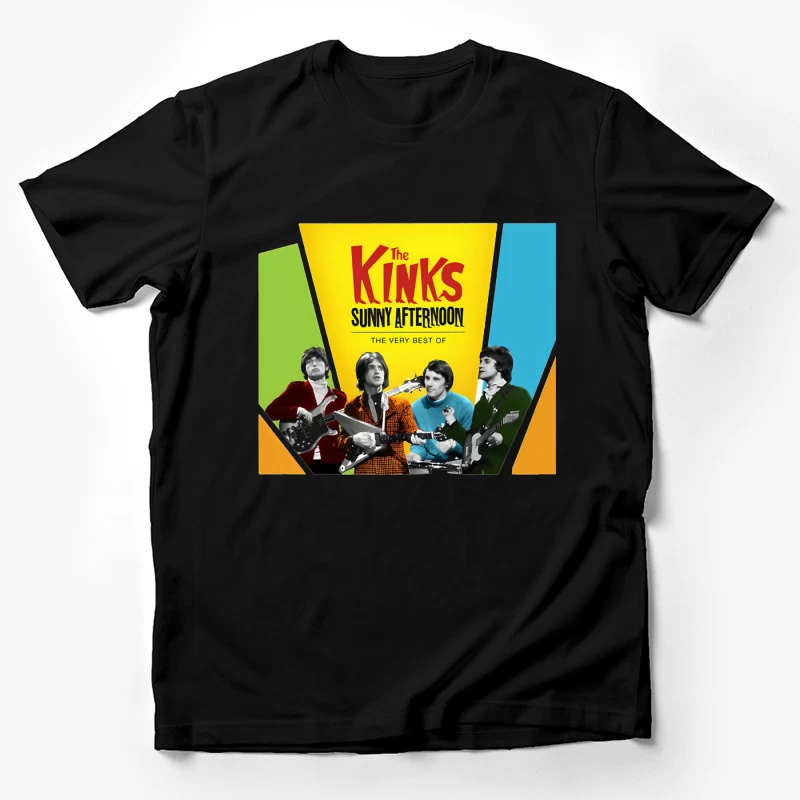 The Kinks 'Sunny Afternoon: The Very Best Of' Vintage Album Cover Male T-Shirt