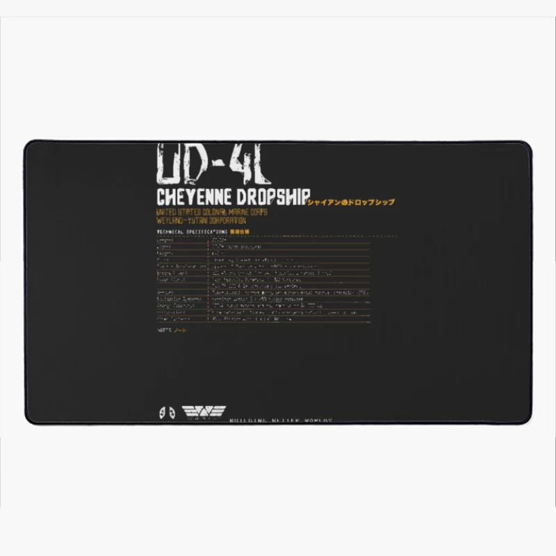 UD-4L Cheyenne Dropship Desk Mat