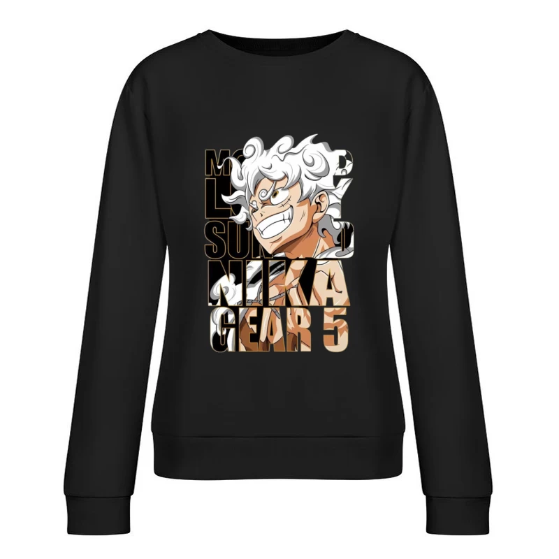 Monkey D. Luffy Gear 5 Design Damen Pullover Sweatshirt