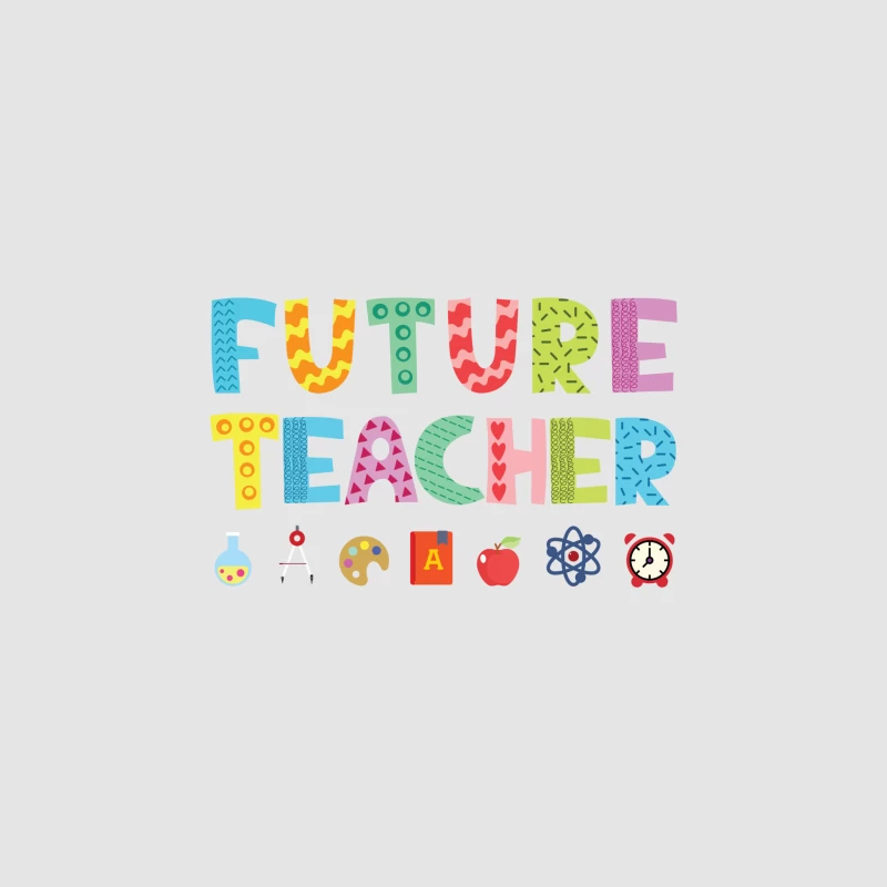 Conception de professeur futur coloré Homme Sweat à capuche