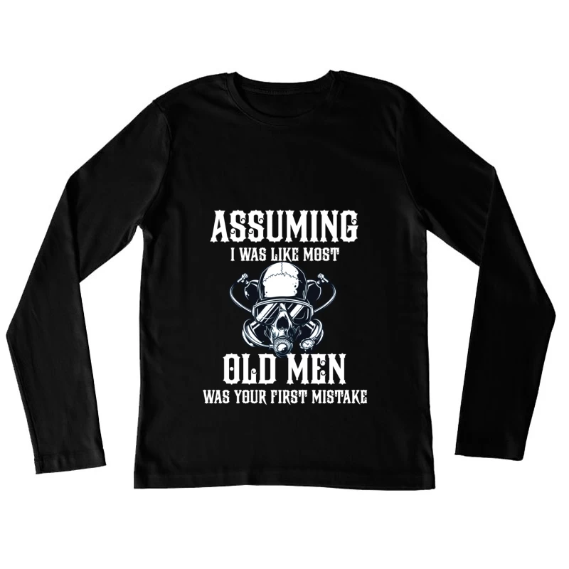 Casque de motard audacieux Femme Manches Longues T-Shirt