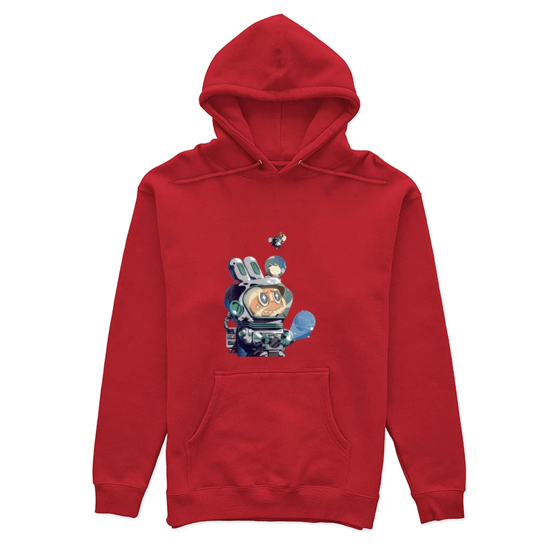 Roboter im Weltraumanzug mit Eichhörnchen Damen Pullover Hoodie