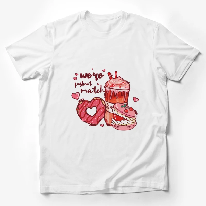 Süßes Paar-Design Herren T-Shirt