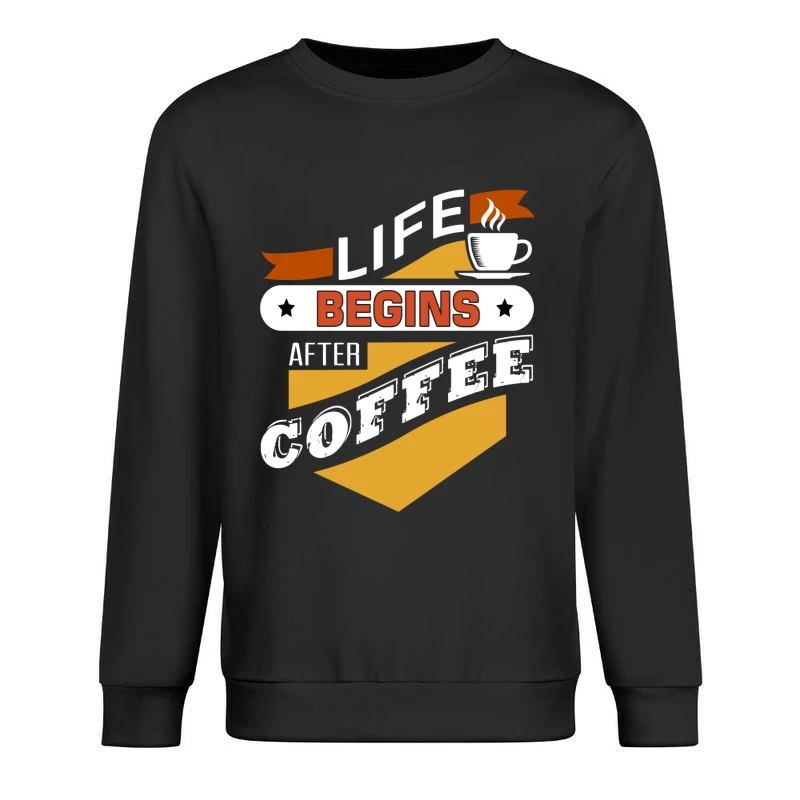 Phrase inspirante sur le café Homme Sweat-shirt à enfiler