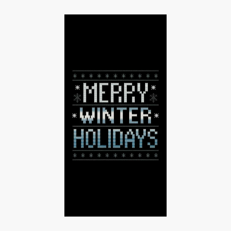 Festive Knit Pattern Winter Holiday Greeting iPhone Case