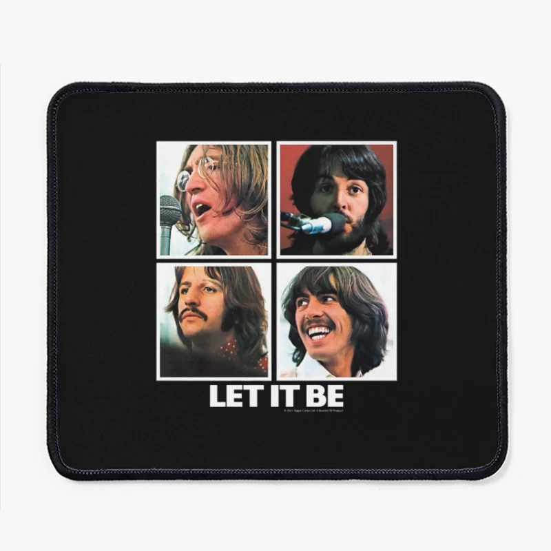 Four Classic Snapshots from The Let It Be Recording Sessions Mouse Pad