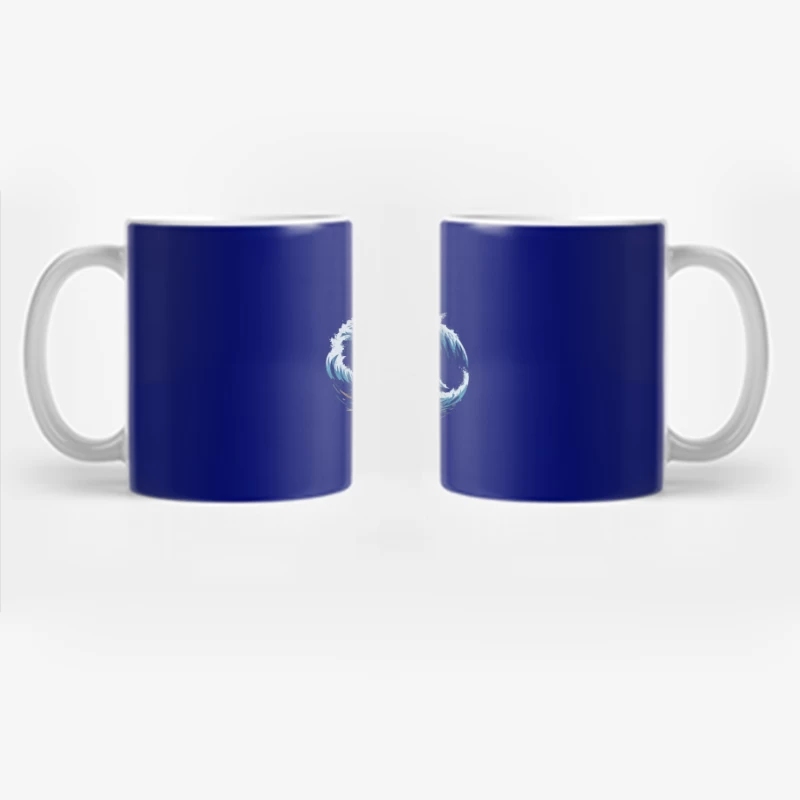 Tropical Island Wave Design Coffee Mug