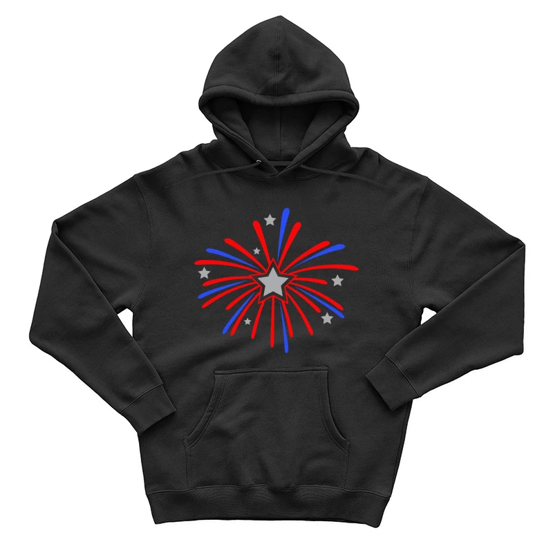 Fête nationale avec feux d'artifice en étoile Homme Sweat à capuche