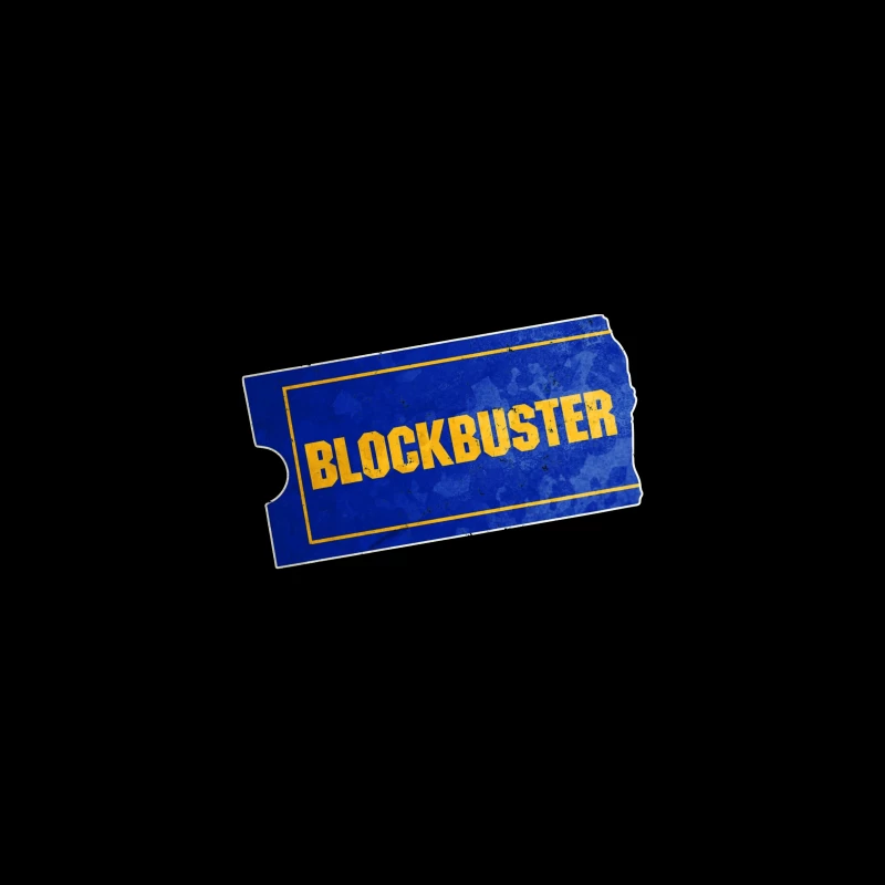 Vintage Blockbuster Video Rental Store Logo Ticket Coffee Mug