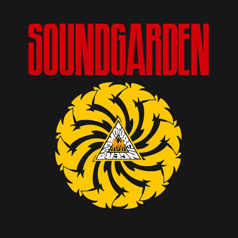 Soundgarden Band Logo with Badmotorfinger Album Symbol Female Pullover Hoodie