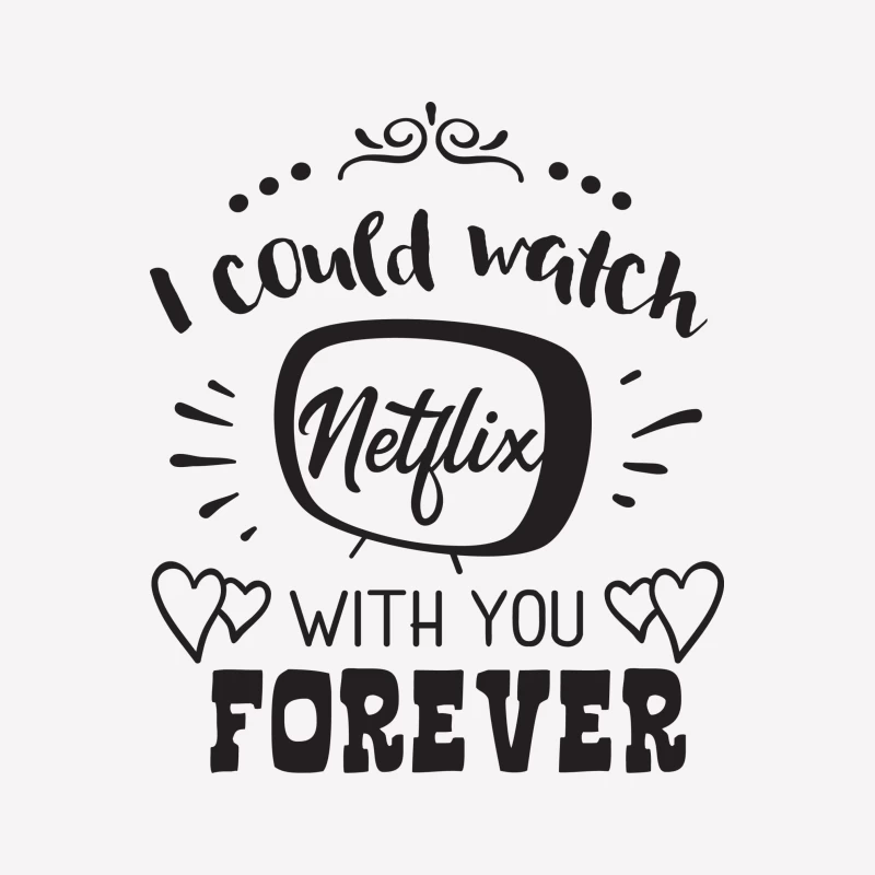Citation romantique Netflix TV Homme T-Shirt
