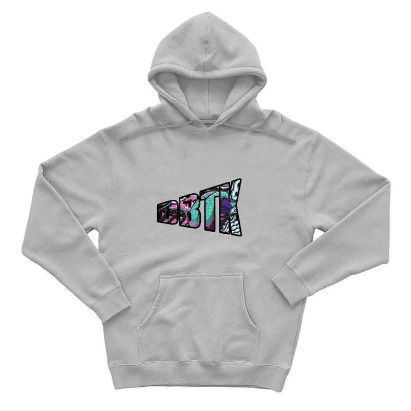 Vibrant Abstract Logo Design Male Pullover Hoodie