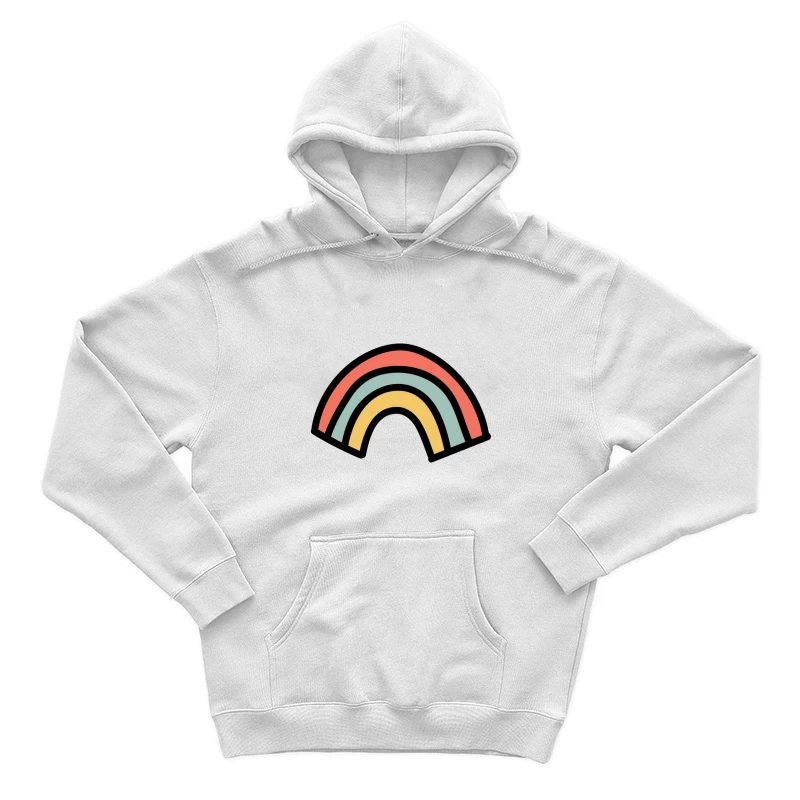 Arc-en-ciel pastel minimaliste Homme Sweat à capuche