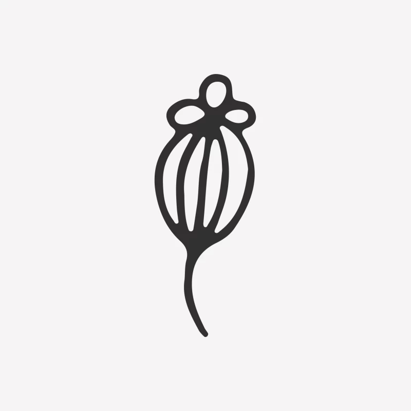 Illustration de fleur stylisée Femme T-Shirt