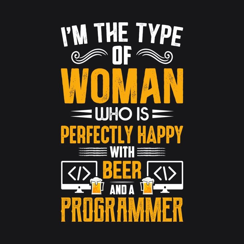 Femme, bière et programmation Femme Sweat à capuche