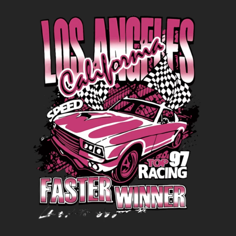 Los Angeles Rennwagen Design Herren Pullover Sweatshirt